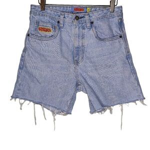 Empyre High Waist Relax Fit Skate Denim Shorts